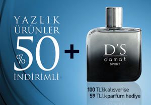 100 Liralık alışverişe 59 Liralık parfüm