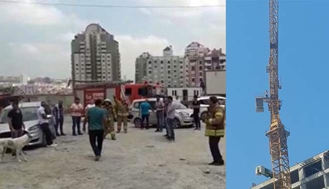 Referans Bahçeşehir'de olay! Ak Partili vekil Vahit Kiler maaşları ödemedi, işçi vince çıktı