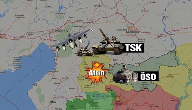 Son saatler: TSK tetikte.. İşte Afrin'de son durum