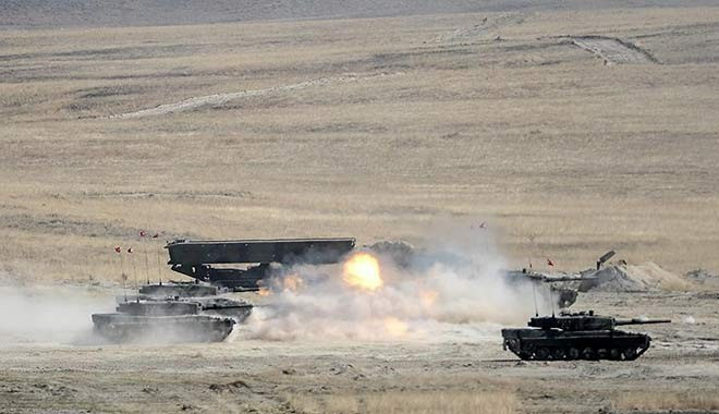 TSK, terör örgütü PYD’nin Afrin’deki mevzilerini vurdu