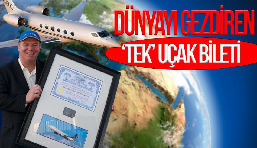 Tom Stuker, 1990’da 290 bin dolara satın aldığı “sınırsız uçak biletiyle” yılın neredeyse 250 gününü havada geçiriyor...
