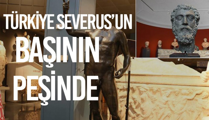 Türkiye'deki İmparator Septimus Severus'un heykeli, eksik başını bekliyor