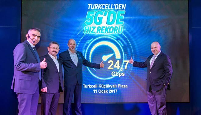 Türkiye’nin ilk 5G testinde 24,7 Gbps rekor hıza ulaşıldı