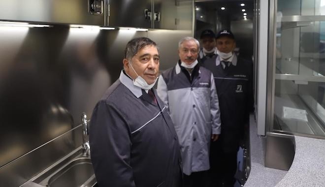 Türkiye’nin ilk yerli hızlı treninin mutfak setlerini Öztiryakiler yaptı