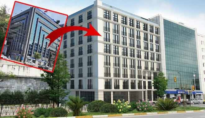 Ünlü müteahhit eski banka kiraladı, otel yapıyor