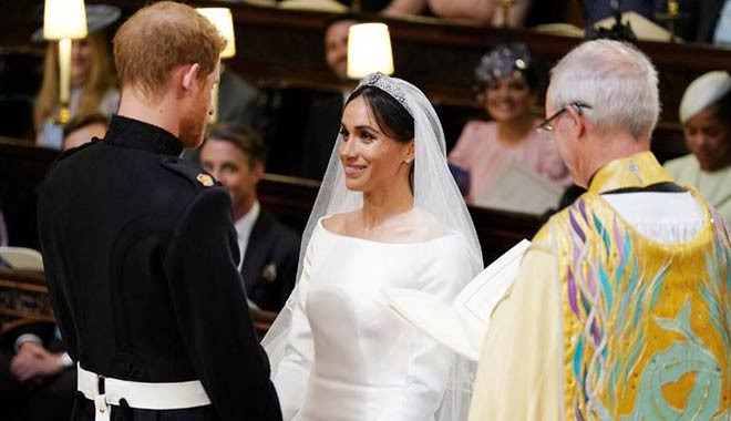 Yılın düğünü: Prens Harry ve Meghan Markle evlendi