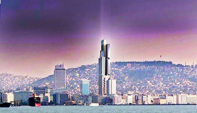 Zorlu'dan İzmir siluetine 146 metrelik hançer