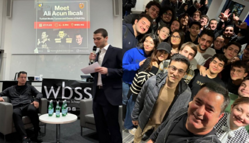 Acun Ilıcalı İngiltere'de Warwick Business School'da gençlerle buluştu