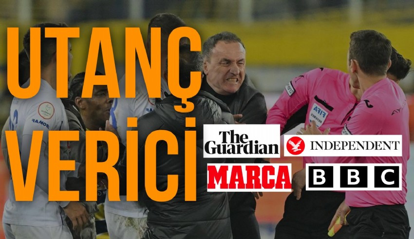 Ankaragücü Başkanı Faruk Koca’nın hakem Halil Umut Meler’e yumruklu saldırısı dünya basınında geniş yer buldu