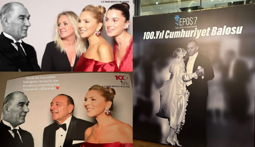 Arzu Sabancı gelini Nazlı'yla Cumhuriyet Balosu'nda