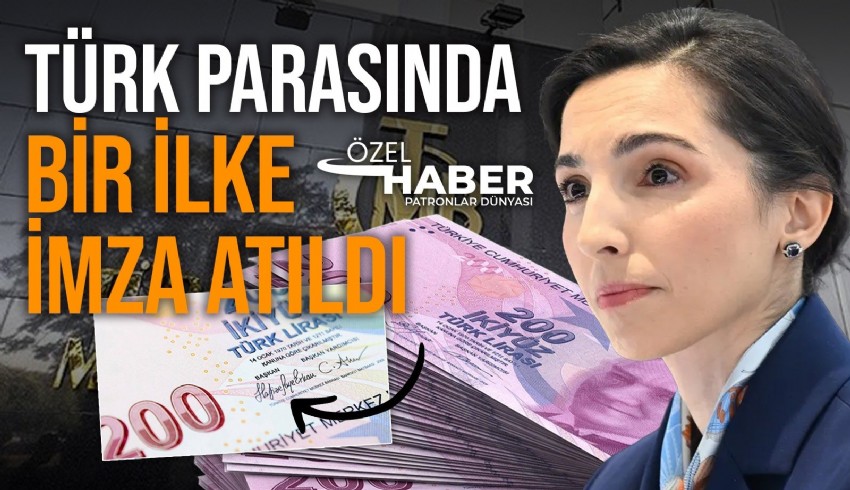 Bugün piyasaya çıkan yeni 200 TL’de ilk kez bir kadın başkanın, Hafize Gaye Erkan'ın imzası var