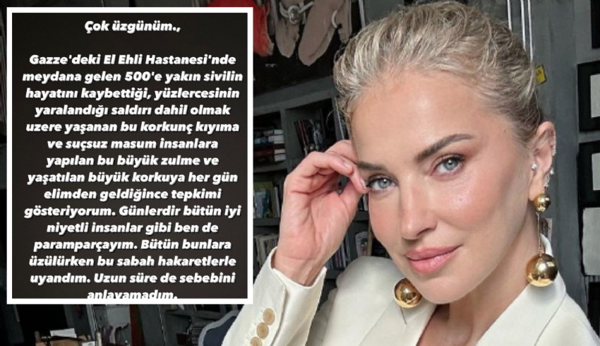 Burcu Esmersoy'dan İsrail paylaşımı için açıklama