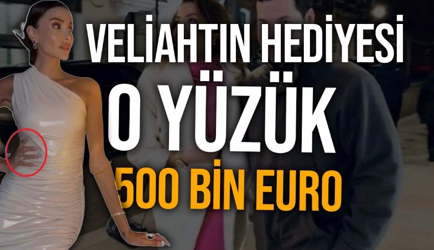 Çolakoğlu Holding'in veliahtlarından birisi olan Faruk Çolakoğlu'nun sevgilisi Özge Ulusoy'a aldığı yüzüğün değeri 500 bin euro çıktı