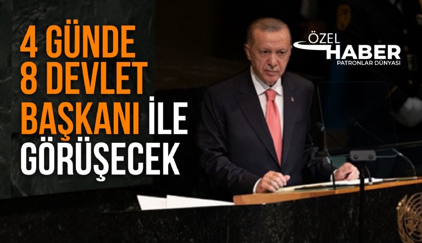 Cumhurbaşkanı Erdoğan 4 günlük ABD ziyaretinde 8 devlet başkanıyla görüşecek