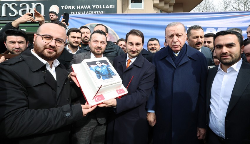 Cumhurbaşkanı Erdoğan'a sürpriz doğum günü kutlaması