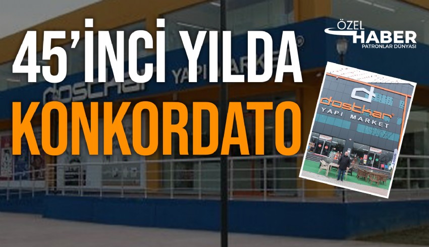 Dostkar Dış Ticaret Limited Şirketi ve Dostkar Yapı Market Ticaret Limited şirketi, yeni yıla konkordato ile girdi