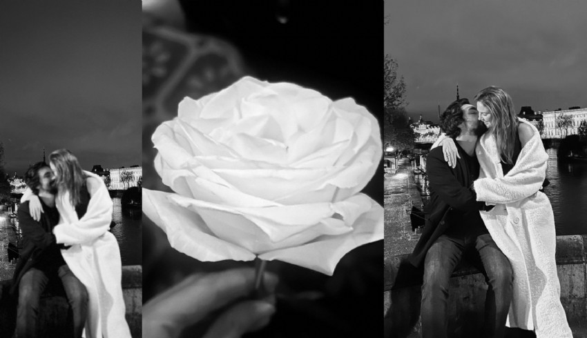 Düğün hazırlığında olan Alina Boz ve Umut Evirgen çiftinden romantik pozlar