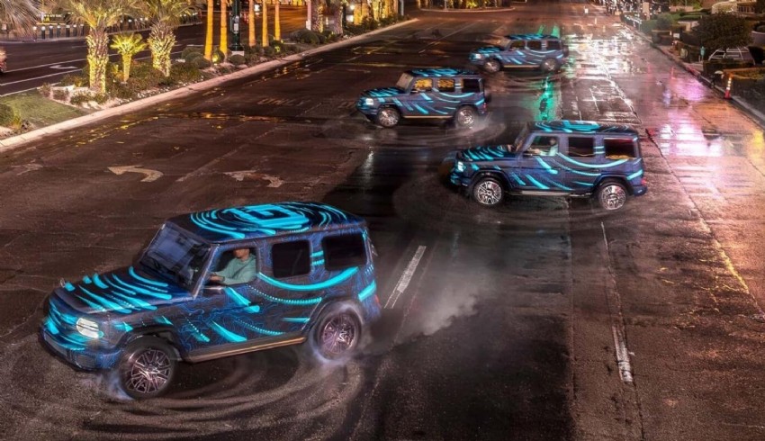 Elektrikli Mercedes-Benz EQG’nın tank dönüş özelliği