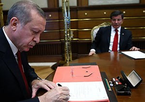 Erdoğan ve Davutoğlu görüşmesi sona erdi