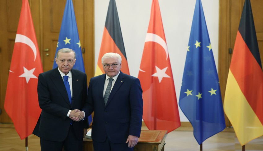 Erdoğan, Almanya Cumhurbaşkanı Steinmeier ile görüştü