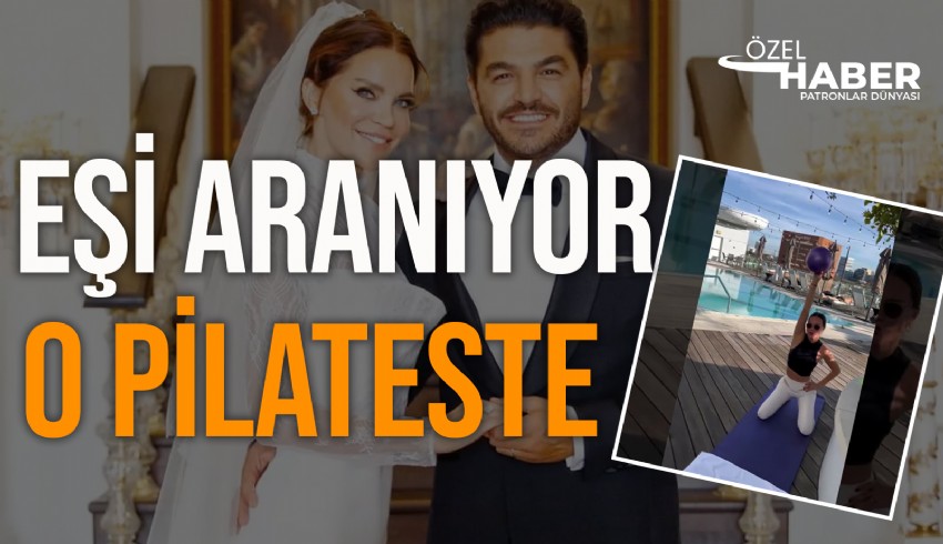 Eşi Uğur Akkuş hakkında geçen 25 Kasım'da yakalama kararı çıkarılan Ebru Şallı'nın açık hava pilatesi dikkat çekti