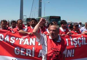 Eylemciler, Boğaziçi Köprüsü'nü trafiğe kapattı