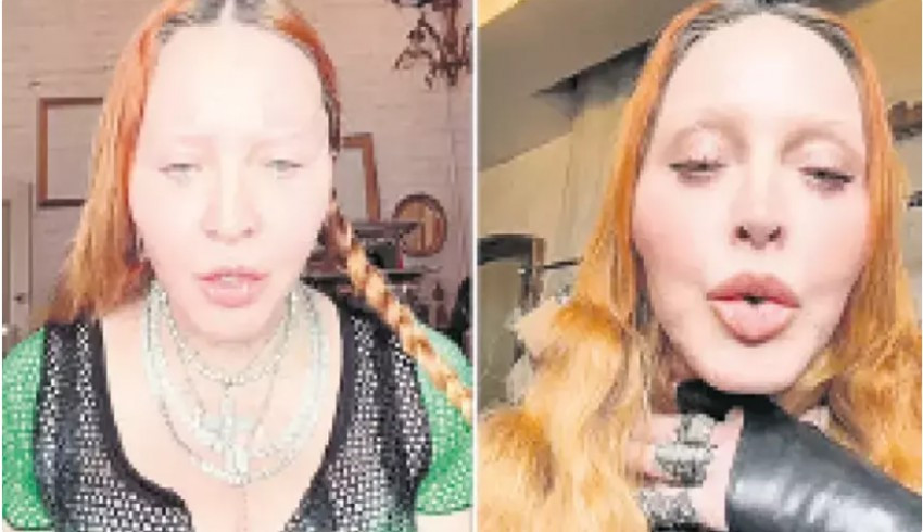 Filtresiz ve makyajsız Madonna