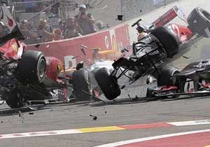 F1'de inanılmaz kaza: Herşey çok hızlı bitti