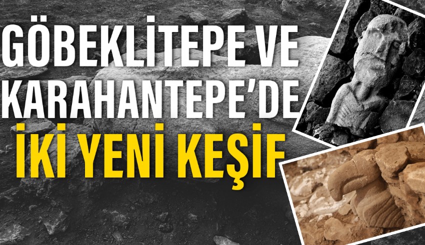 Göbeklitepe ve Karahantepe'de yeni heykeller bulundu...