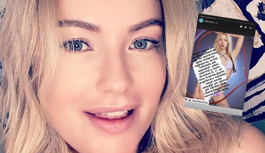 Hilal Cebeci’den Aleyna Tilki'ye destek paylaşımı