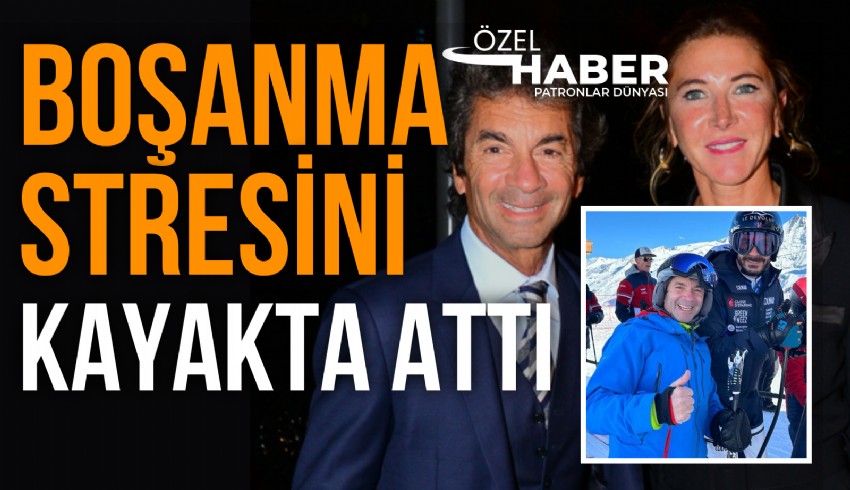 İş insanı Cem Hakko, Ronit Gülcan ile boşanmasının ardından kayak tatiline çıktı