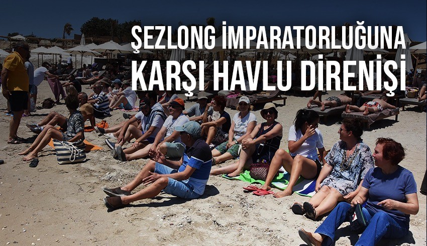 İşletmeler sahilleri şezlonglarla kaplayınca Yunan halkı da 'havlu hareketi' başlattı