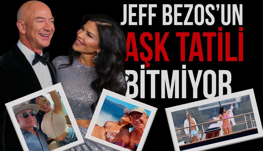 Herkes düğünü beklerken Jeff Bezos, eşi ile birlikte süper yatlı tatilin keyfini sürüyor...