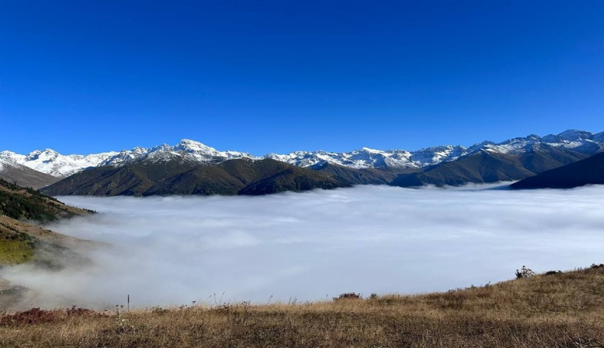 Kaçkar Dağları'nda iki mevsim bir arada