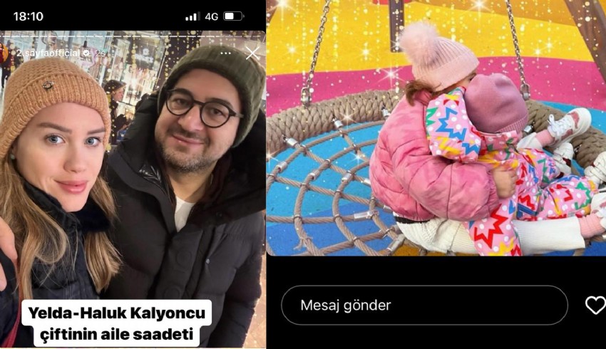 Kalyon çiftinin aile saadeti