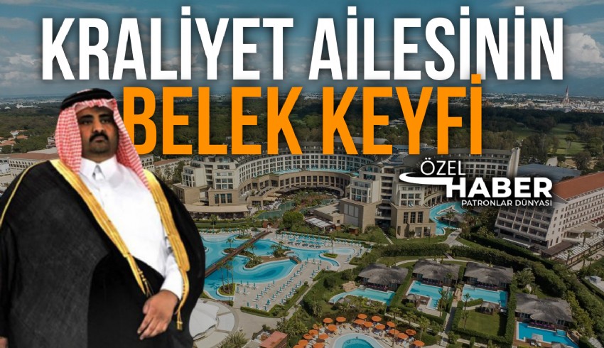 Katar Thani hanedanından Mishaal bin Hamad bin Halife Al Thani tatil için Antalya Belek'e geldi