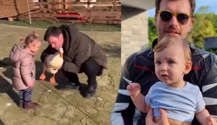 Kıvanç Tatlıtuğ ve oğlu Kurt Efe'nin yeni videosu sosyal medyayı salladı