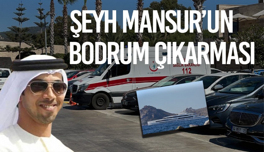 Manchester City'nin sahibi Şeyh Mansur, mega yatıyla Bodrum'a geldi, ambulans ve polis korumalar Yalıkavak'ta hazır bulundu