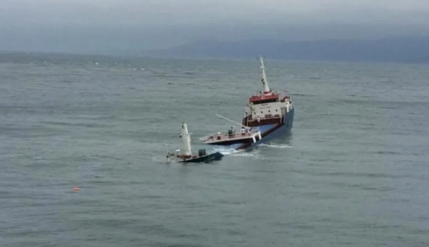 Marmara Denizi'nde gemi battı