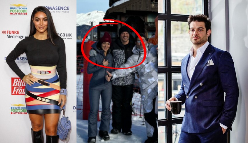 Mehmet Dinçerler yeni aşkıyla kayak tatilinde