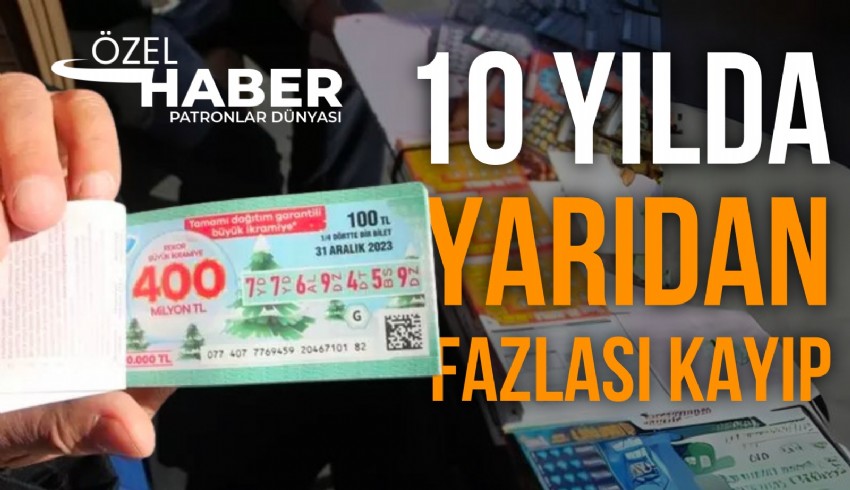 Milli Piyango ikramiyesi ile 10 yıl önce 25 milyon 423 bin 728 dolar alınıyordu, 2023 yılı 400 milyonluk büyük ikramiye ile bu rakam 13 milyon dolara düştü