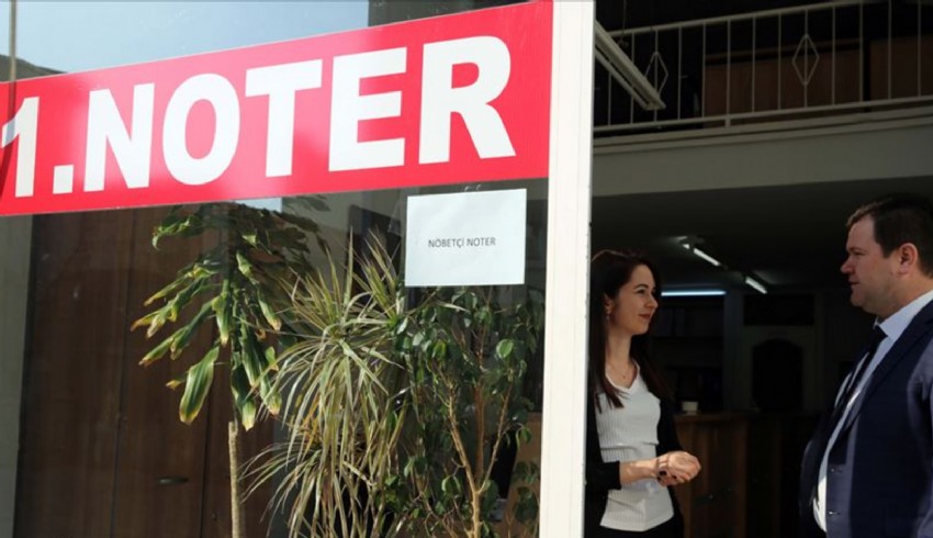 Nöbetçi noterlerde 2 milyon 374 bin işlem yapıldı
