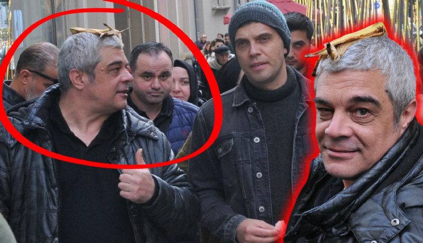 Oyuncu Murat Prosçiler kafasındaki muz ile Nişantaşı'nı turladı