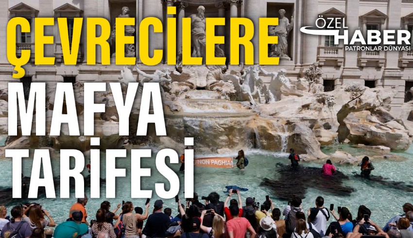 Protestocular çevre eylemlerinde Roma'daki Trevi Çeşmesini siyaha boyadı, İtalya devleti anti mafya yasalarını devreye soktu