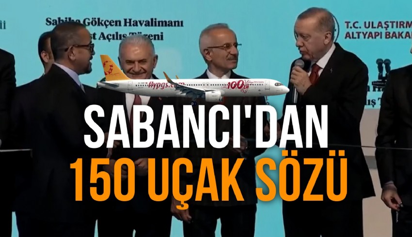 Sabiha Gökçen Havalimanı’ndaki ikinci pist açılışında Cumhurbaşkanı Erdoğan ile Ali Sabancı arasında uçak sohbeti.