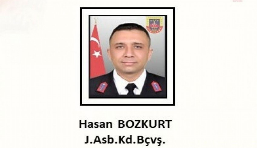 Şehit Jandarma Astsubay Kıdemli Başçavuş Hasan Bozkurt için tören düzenlendi