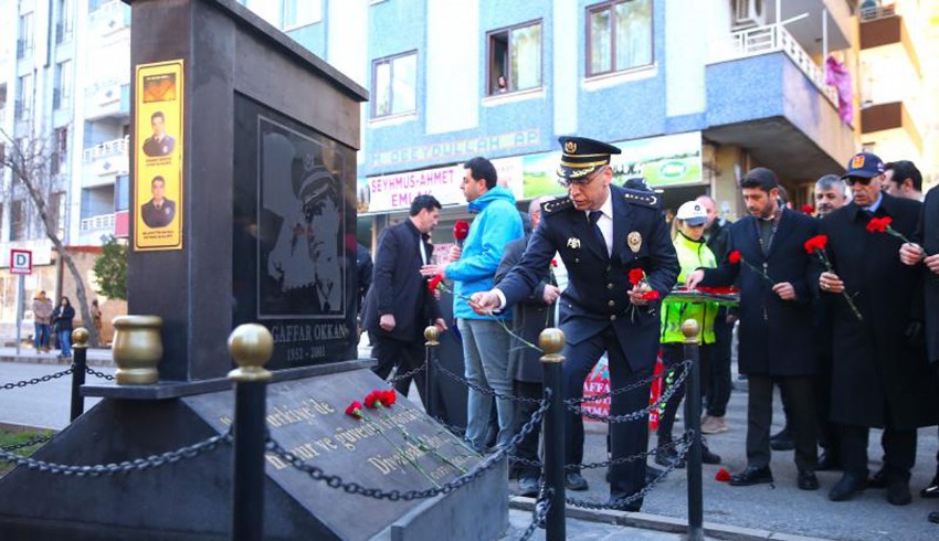 Şehit polis müdürü Gaffar Okkan ve 5 polis memuru törenle anıldı