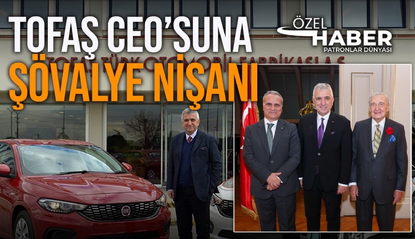Tofaş CEO’su Cengiz Erdoğdu'ya, İtalya Yıldız Nişanı Şövalyesi nişanı verildi.
