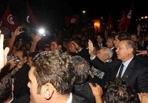 Erdoğan'a Tunus'ta da coşkulu karşılama