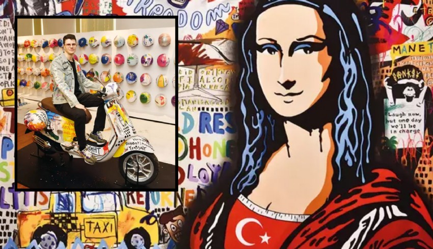 Türk bayraklı 'Mona Lisa' sergide
